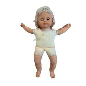 1988 Cititoy Vintage Doll Blonde Hair Blue Eye PreOwned 17” Tall